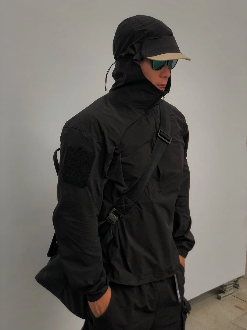 防晒透气半拉链连帽男女通用户外休闲运动外套