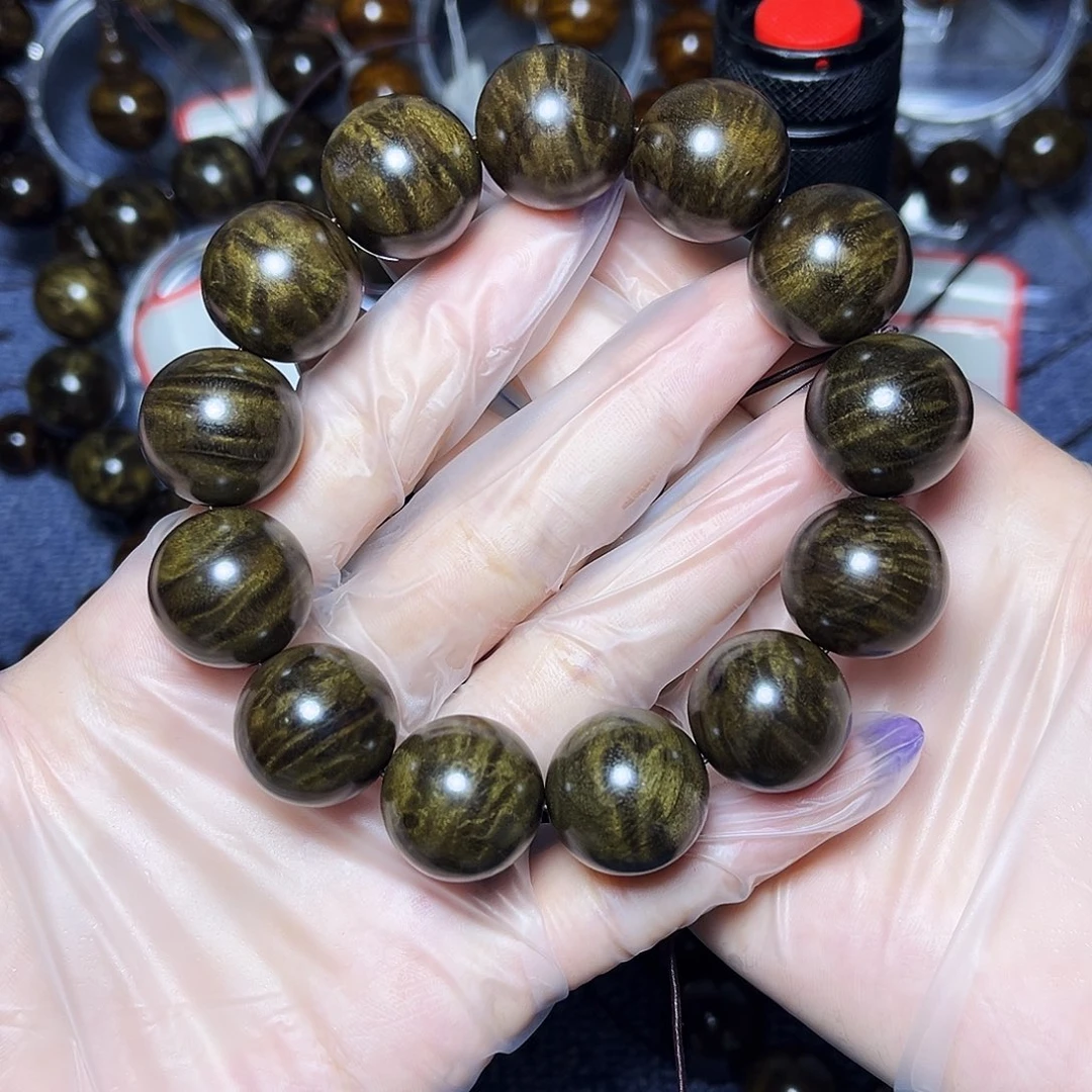 手串/手链楠木（金丝楠）老**朽1.8阴沉冰裂龙胆