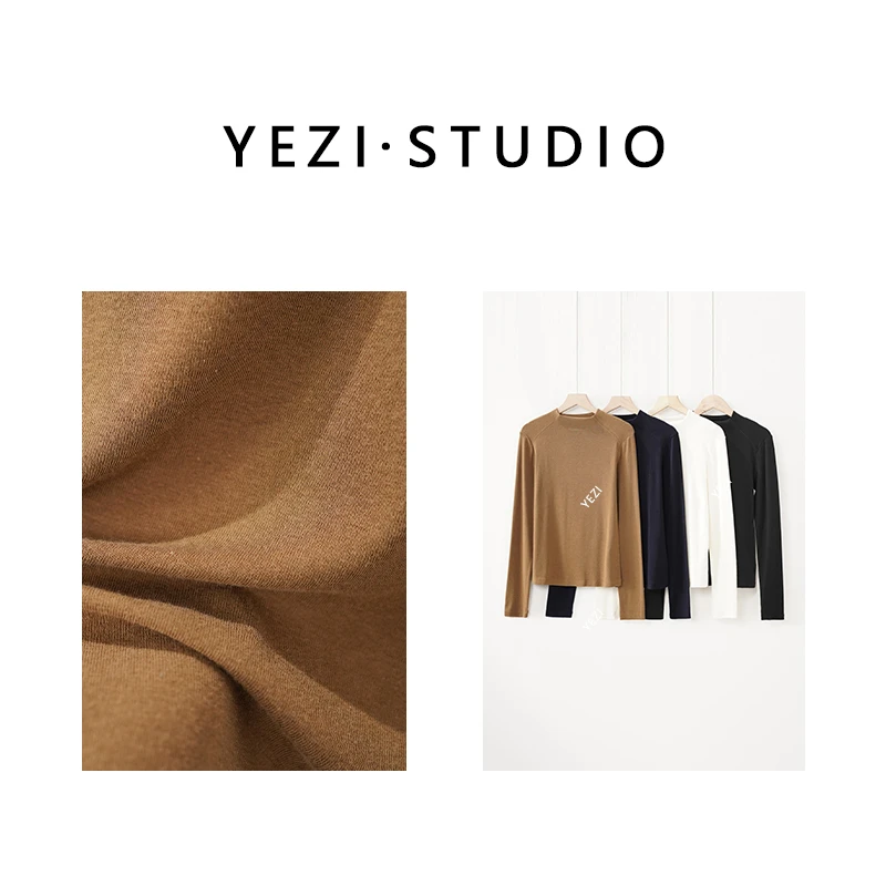 【直角肩】半高领修身显瘦长袖秋冬款百搭气质打底衫25317028