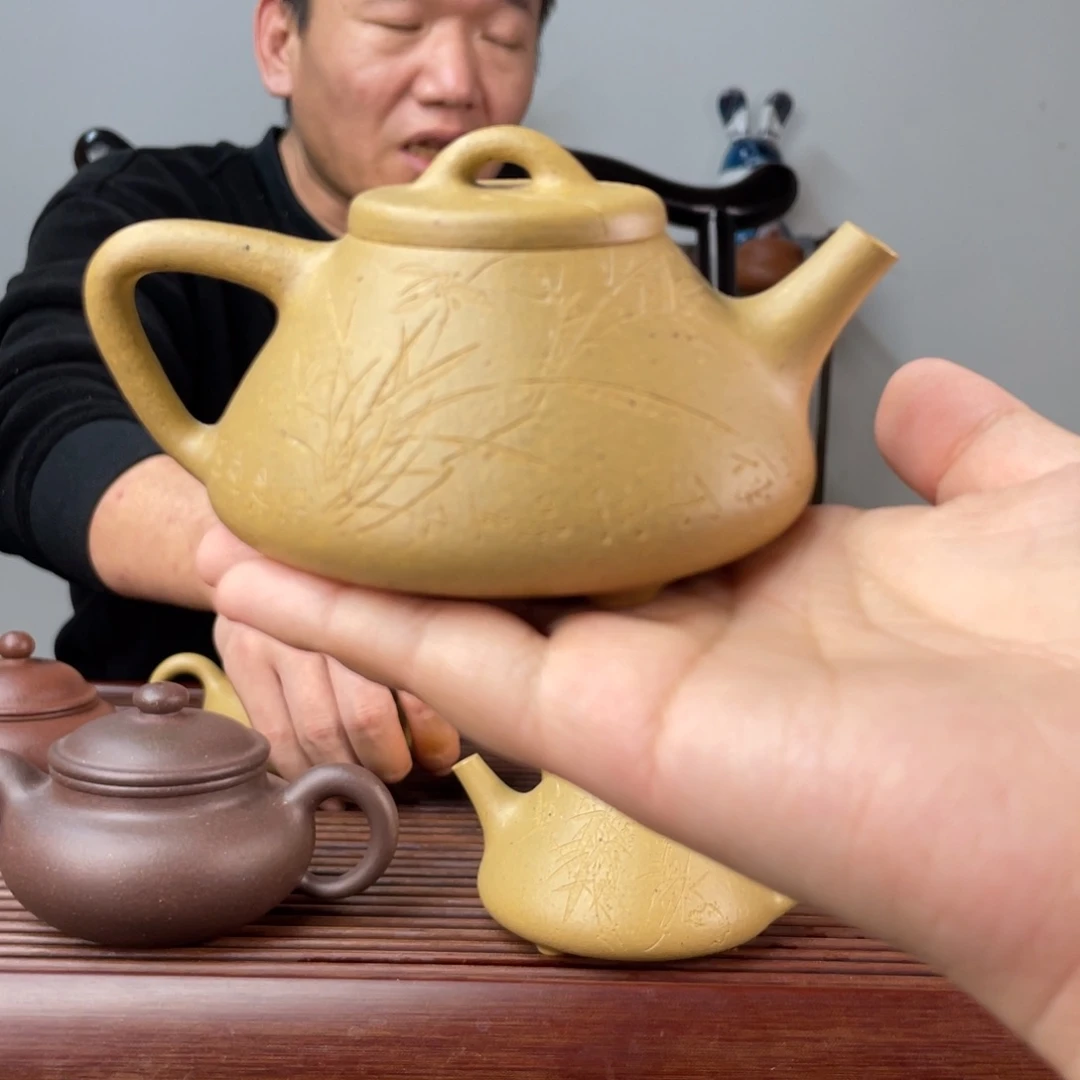木****本山绿泥茶壶全手子冶石瓢180cc微瑕