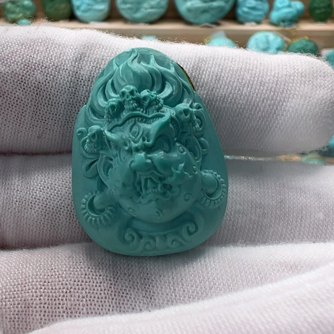 未镶嵌绿松石大黑天21mm
