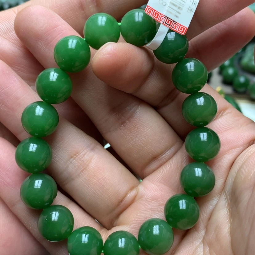 【闪购商品】未镶嵌手链和田玉（碧玉）