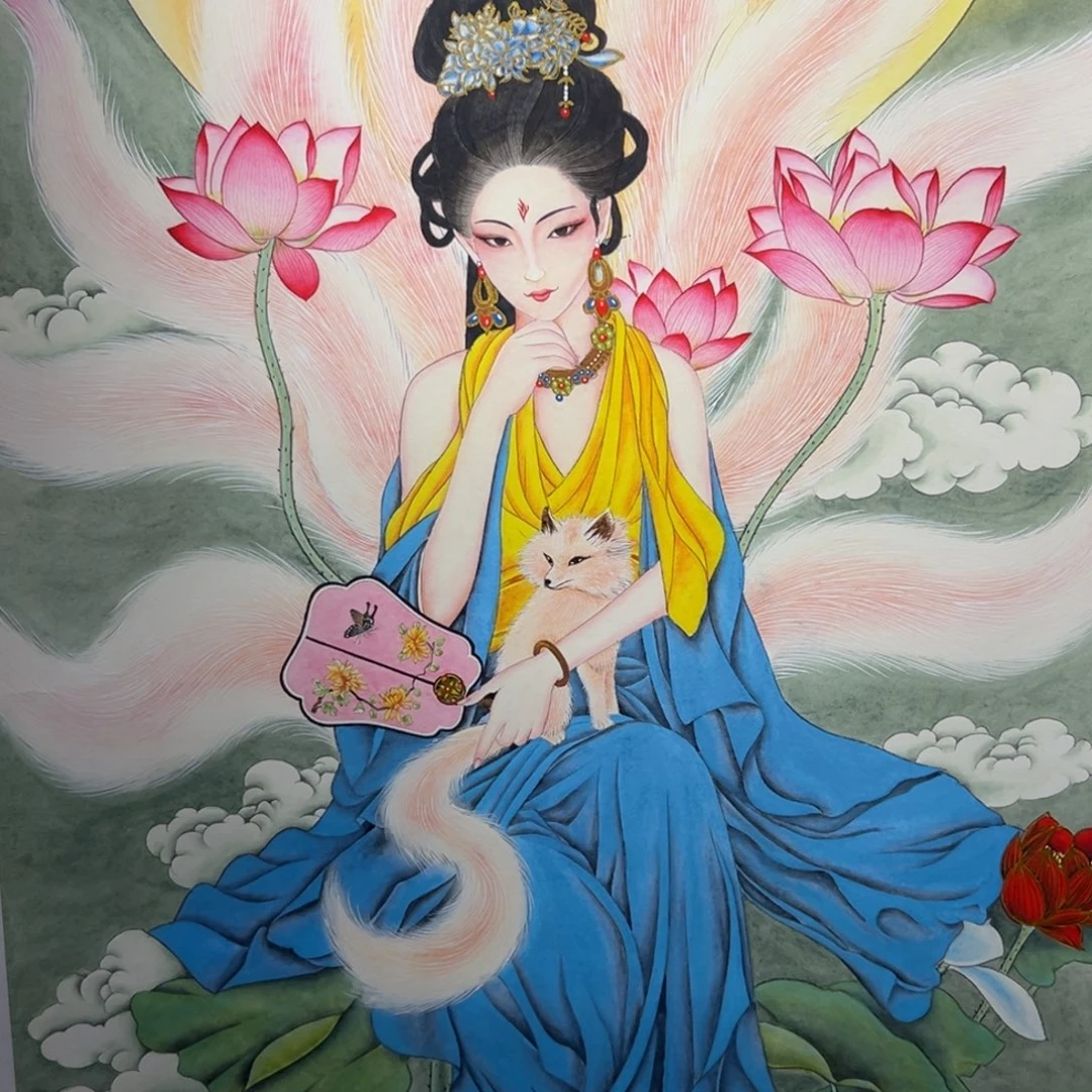 七***七书法李老师蓝衣九尾娘娘