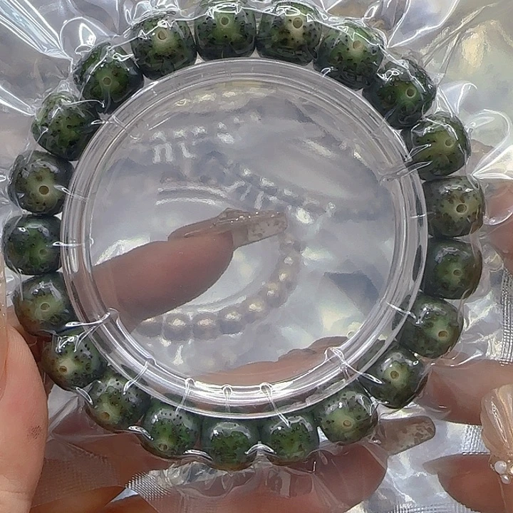 星月菩提手串26哈哈绿星月菩提1.1桶单圈