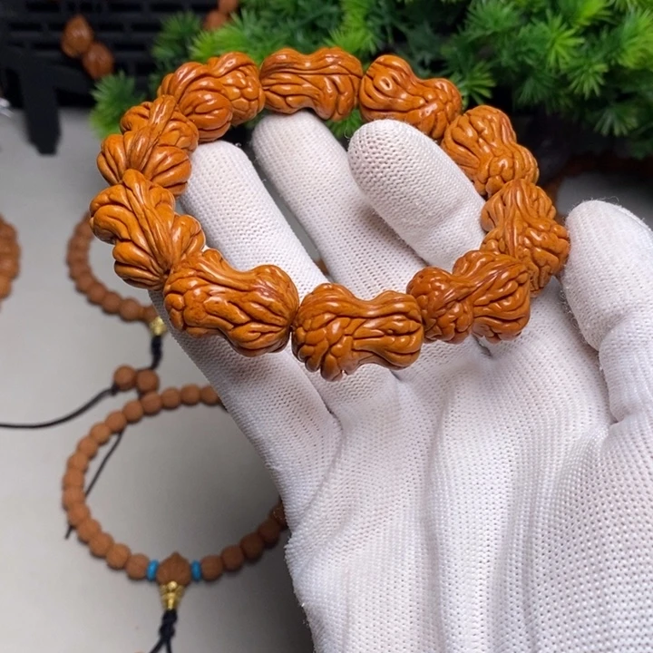 桃核手串花生手串