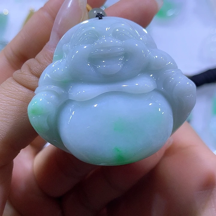 翡翠颈饰未镶嵌天然翡翠A货吊坠