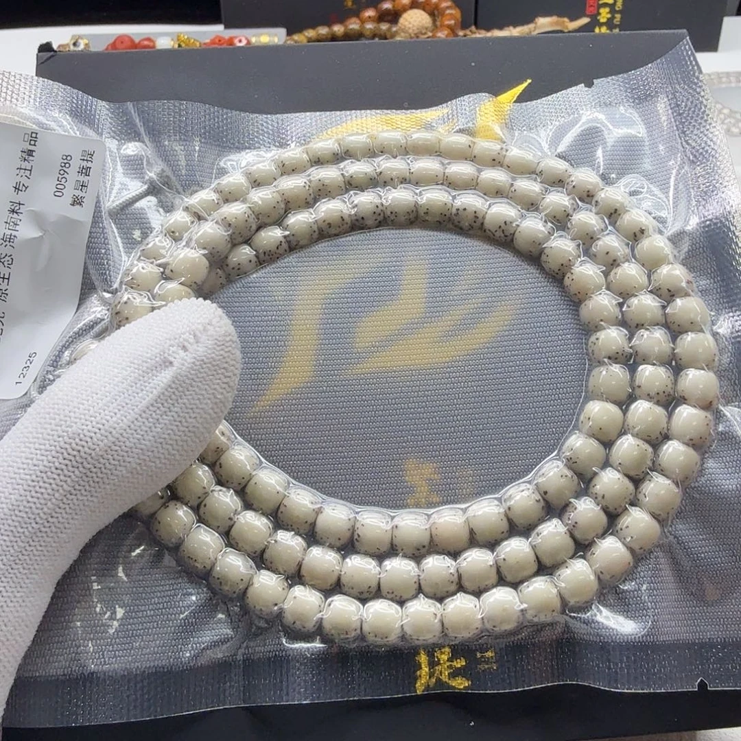 吊坠星月菩提22一物一图冰白河豚针尖星7左右108
