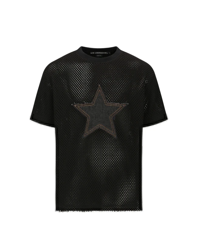 【茉舍】Andersonbell 镂空黑色星星上衣TBM1295-1290