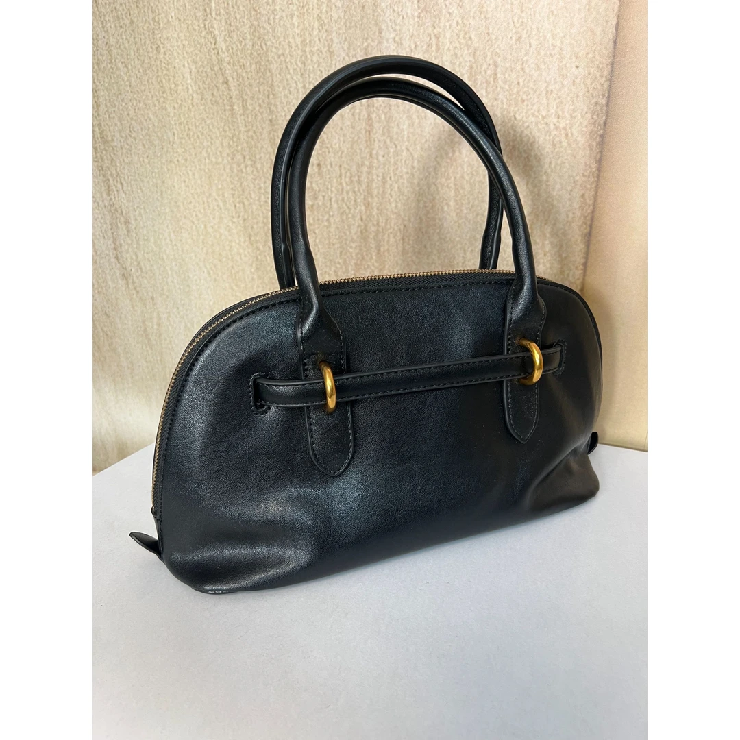 TOLEX2025新款手工百搭女包贝壳黑色时尚33cm