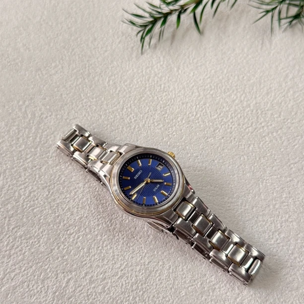 95新 Seiko/精工 【六六中古】孤品光能表aa6037手围18表盘26.6