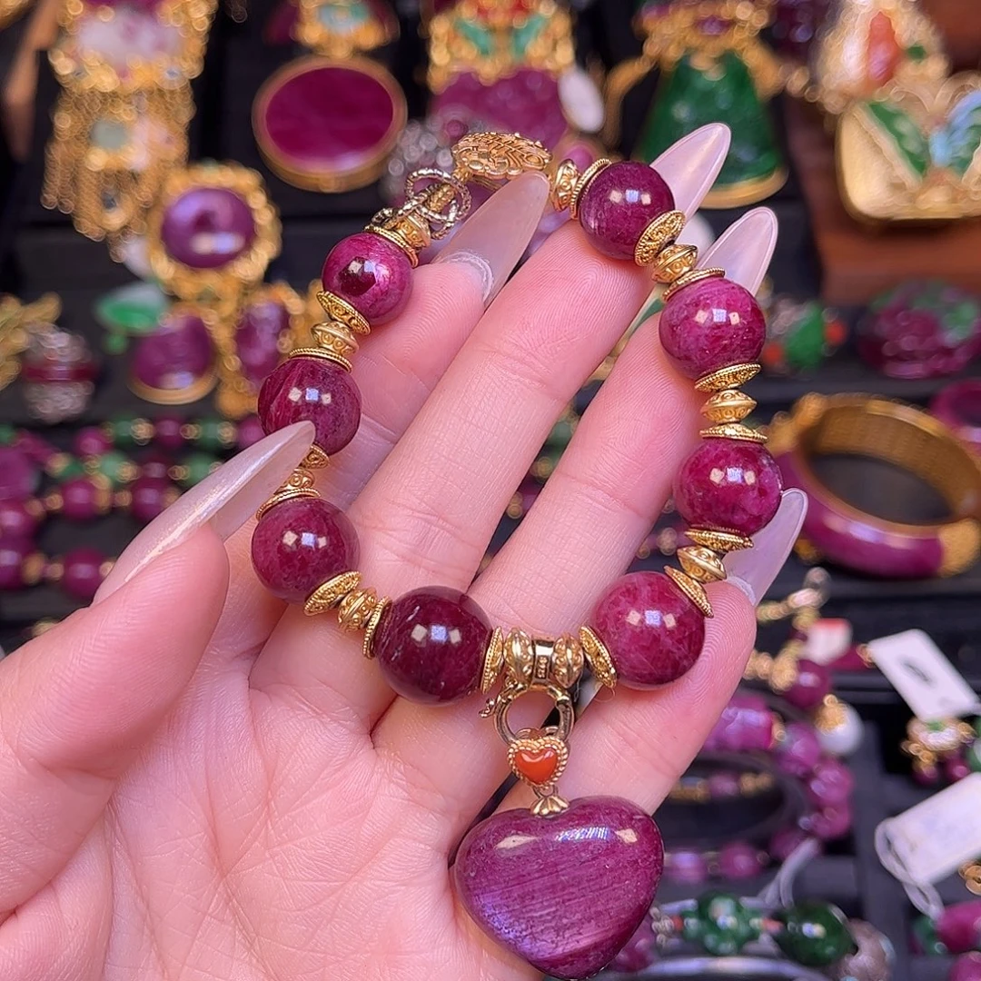 红宝石未镶嵌手链