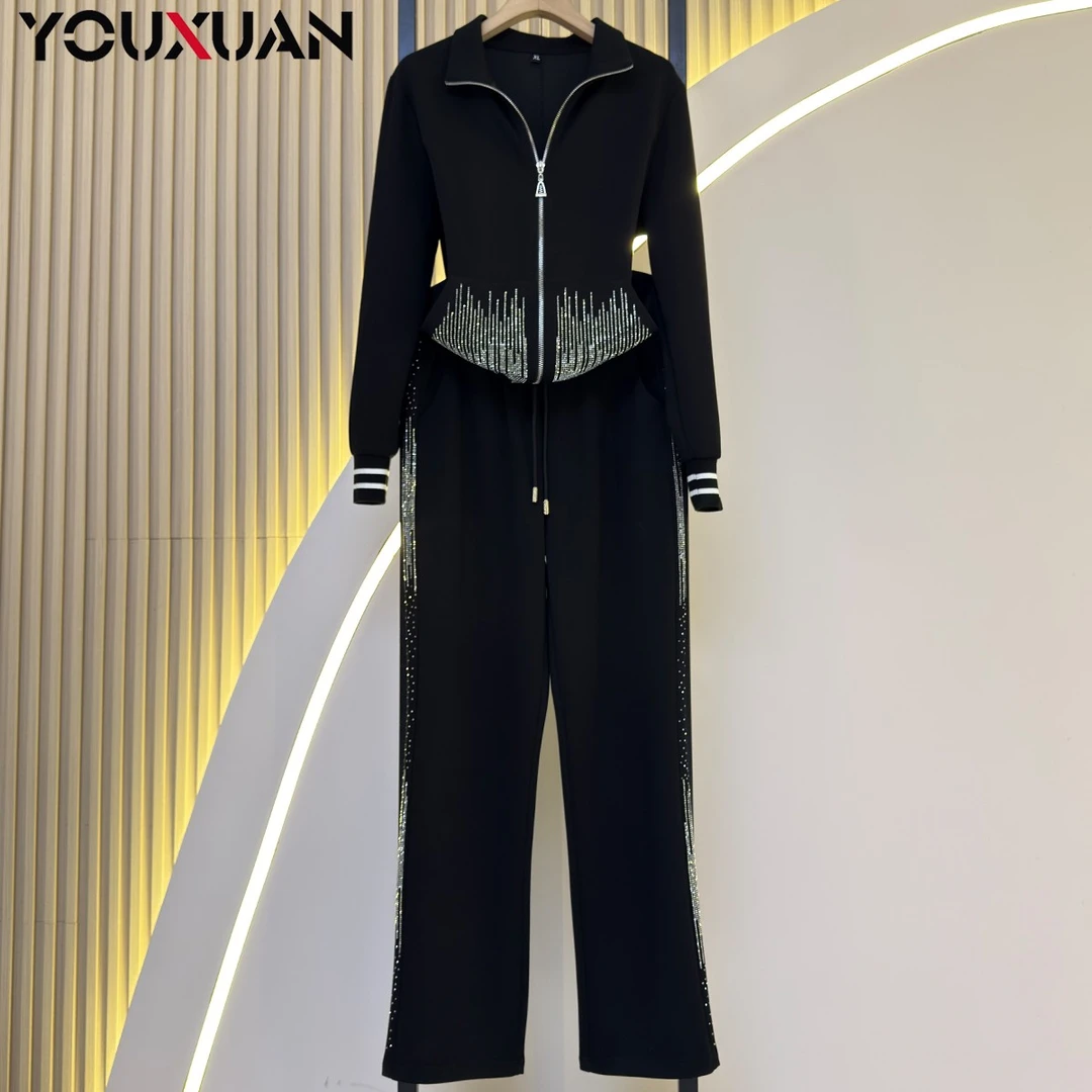 【新品】春季女装显瘦百搭韩版时尚休闲气质长袖运动套装8738
