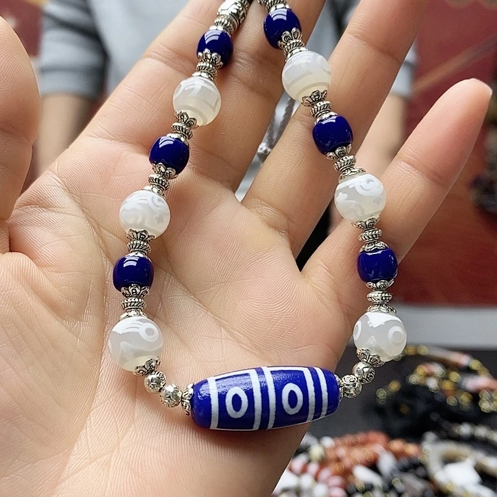 玛瑙/玉髓合金颈饰