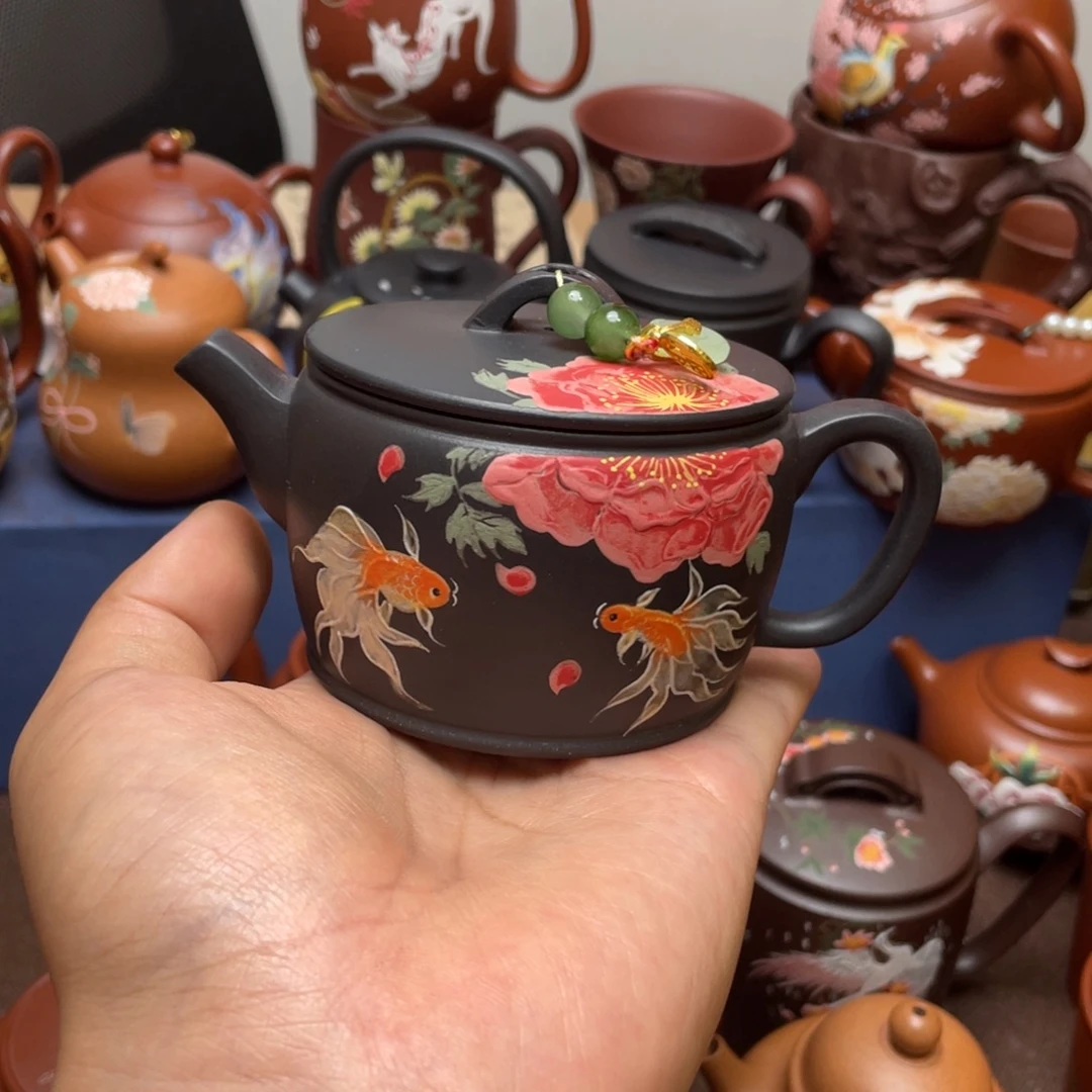 雪***下茶杯紫砂紫砂茶壶150cc