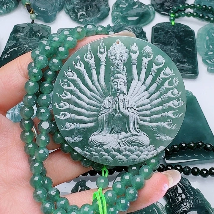 颈饰未镶嵌翡翠多样性发其一