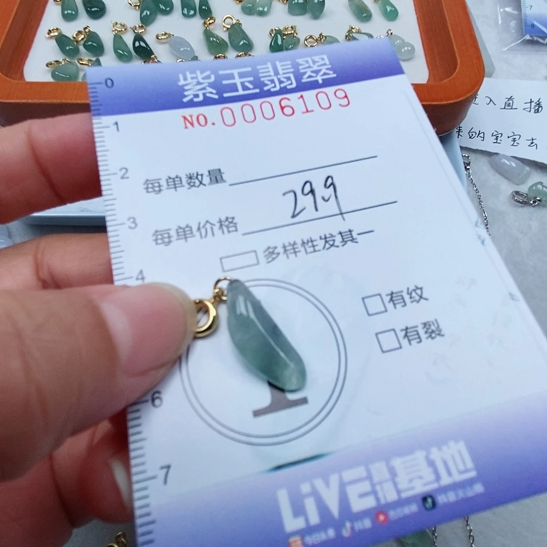 颈饰未镶嵌翡翠冰透随行