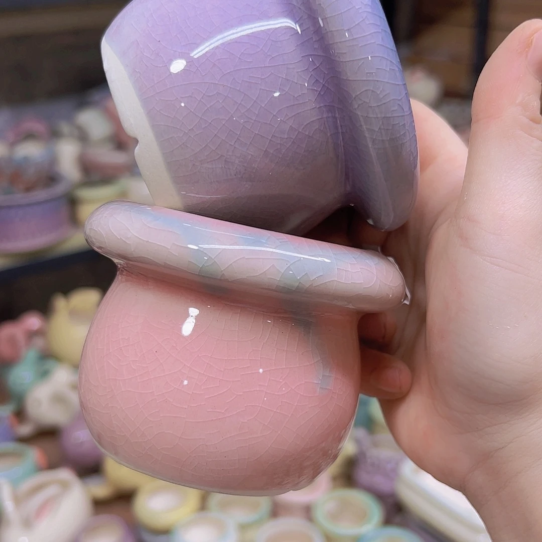 陶瓷花盆当场满12包邮