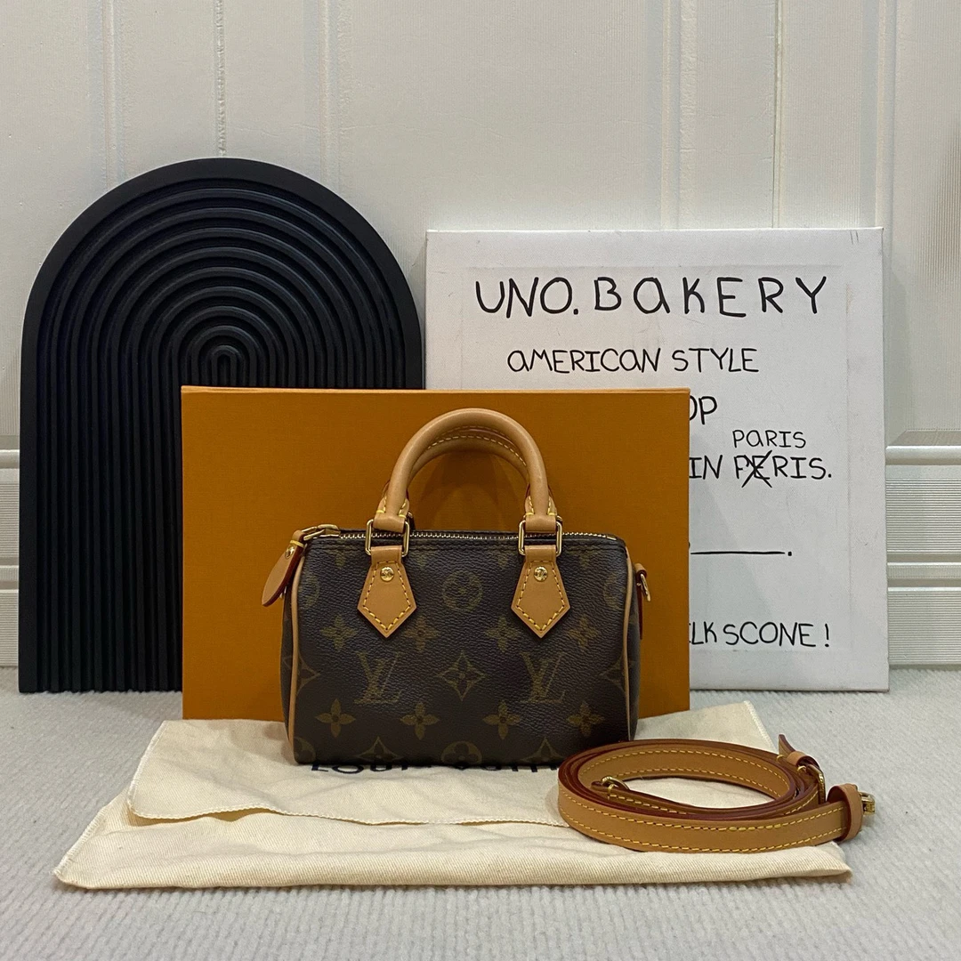 95新 LouisVuitton/路易威登 老花speedy nano