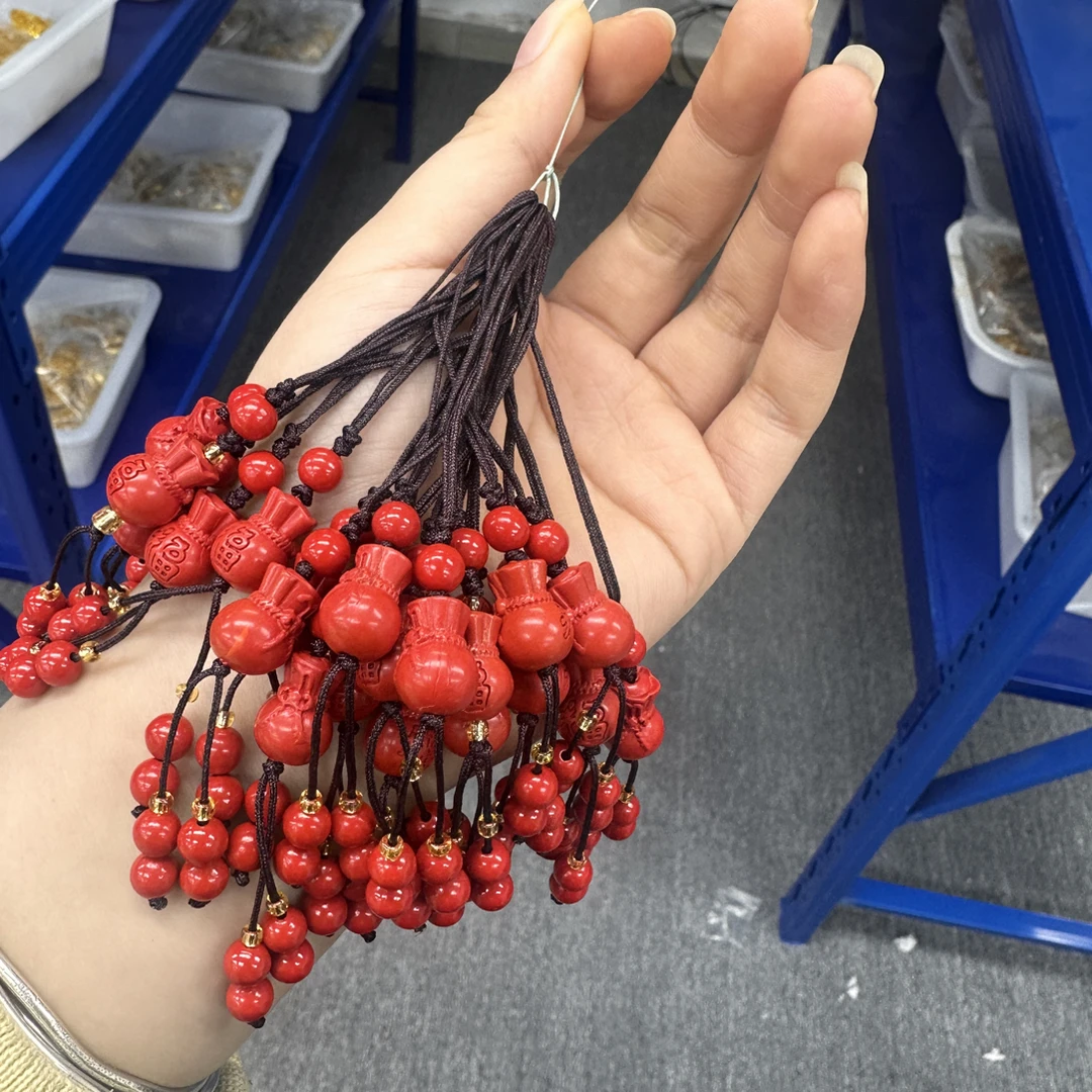 含辰砂工艺品小帅家的珠宝—福利款朱砂福袋手机挂多样性发一