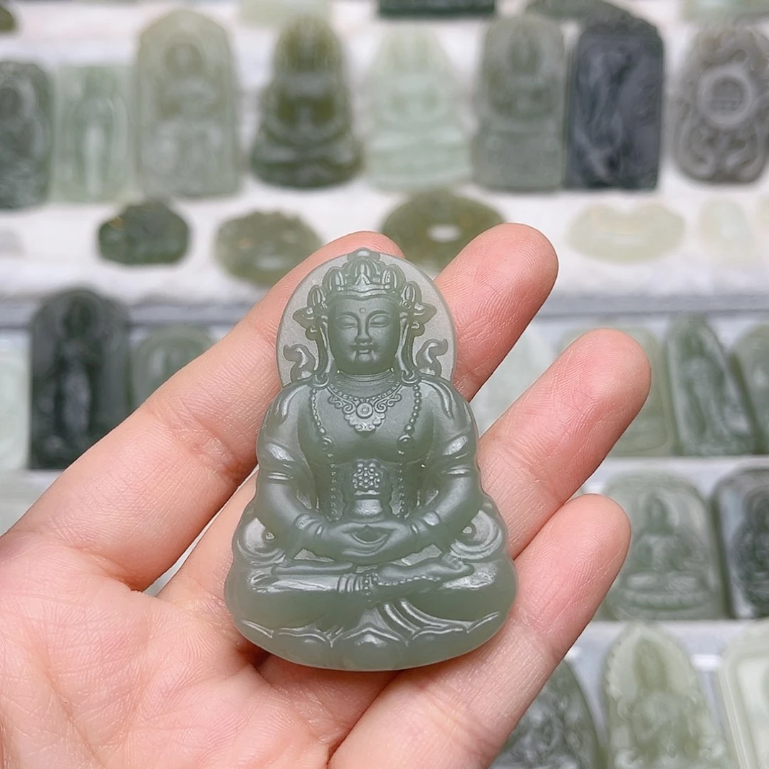 和田玉未镶嵌颈饰