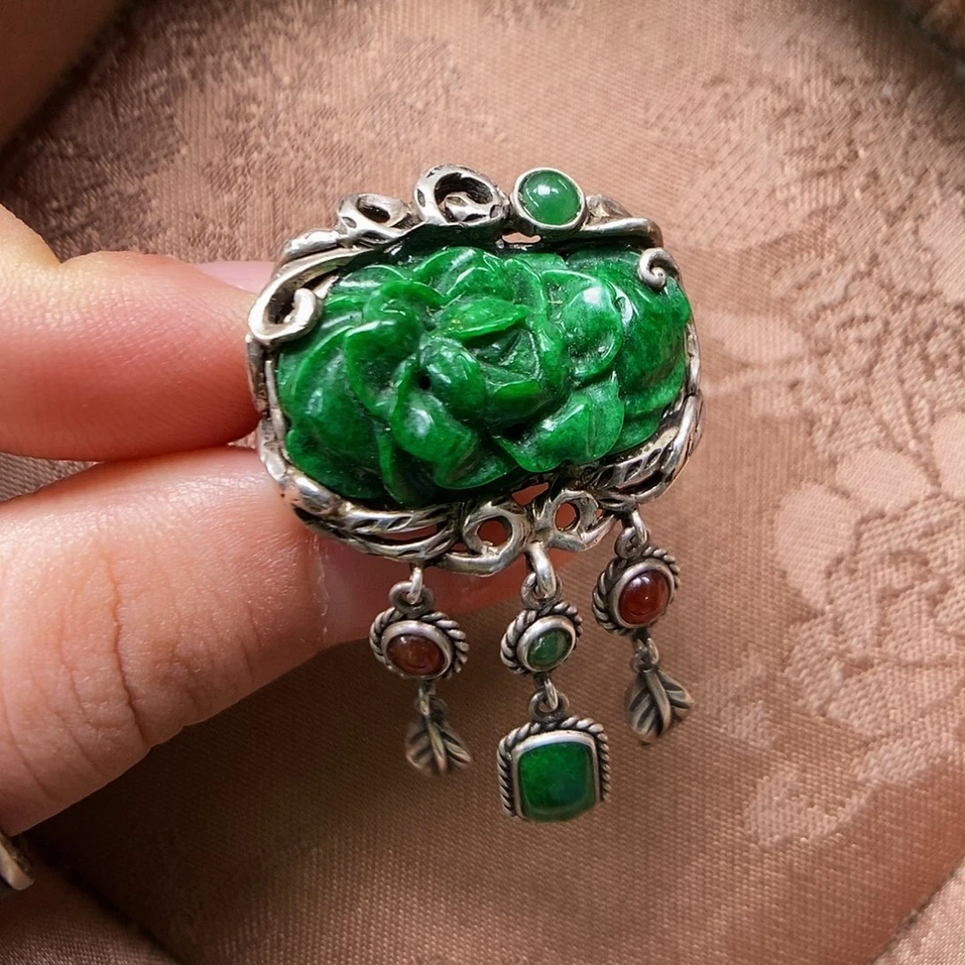 定制翡翠未镶嵌翡翠戒指