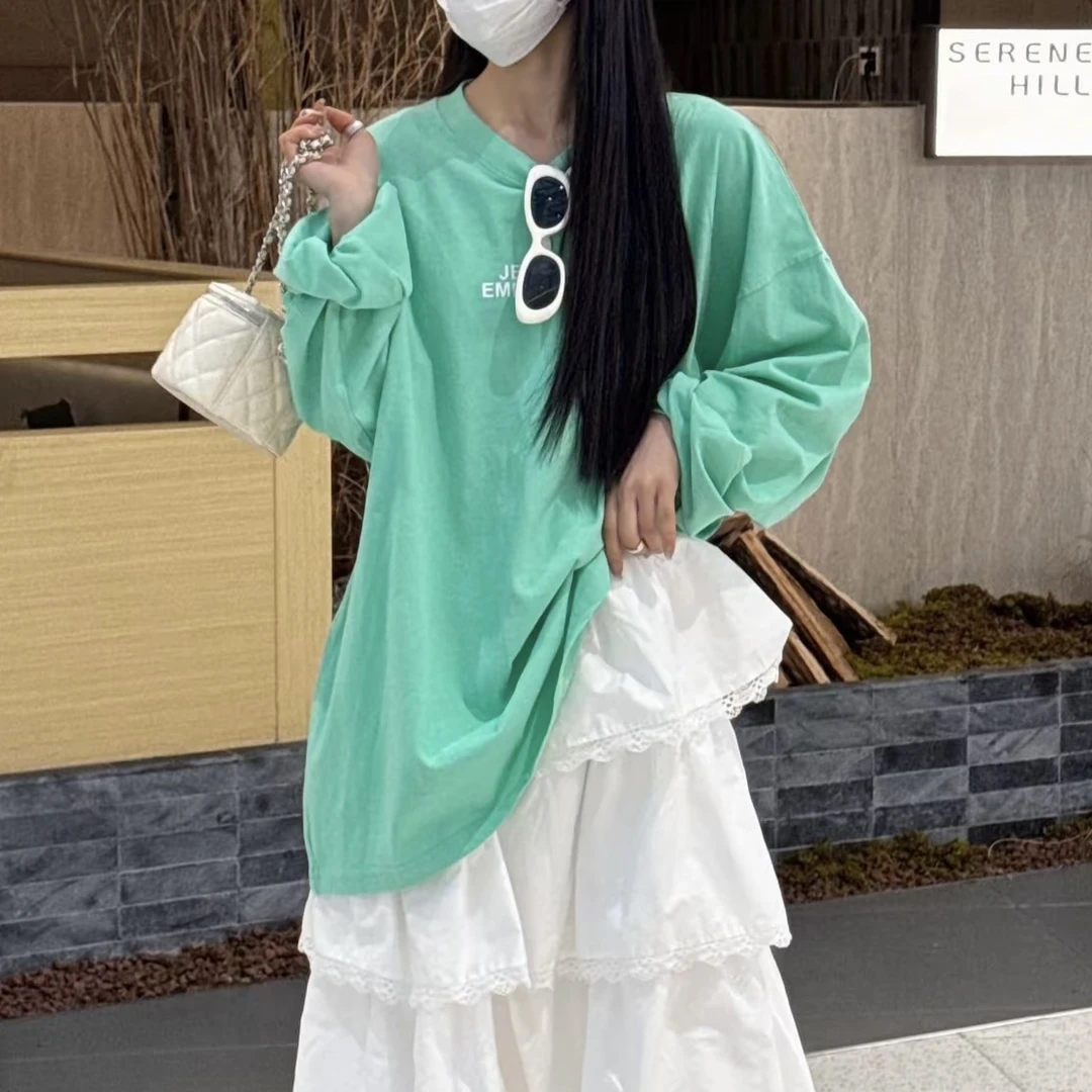 至简T～春季百搭款简单字母宽松长袖T恤衫