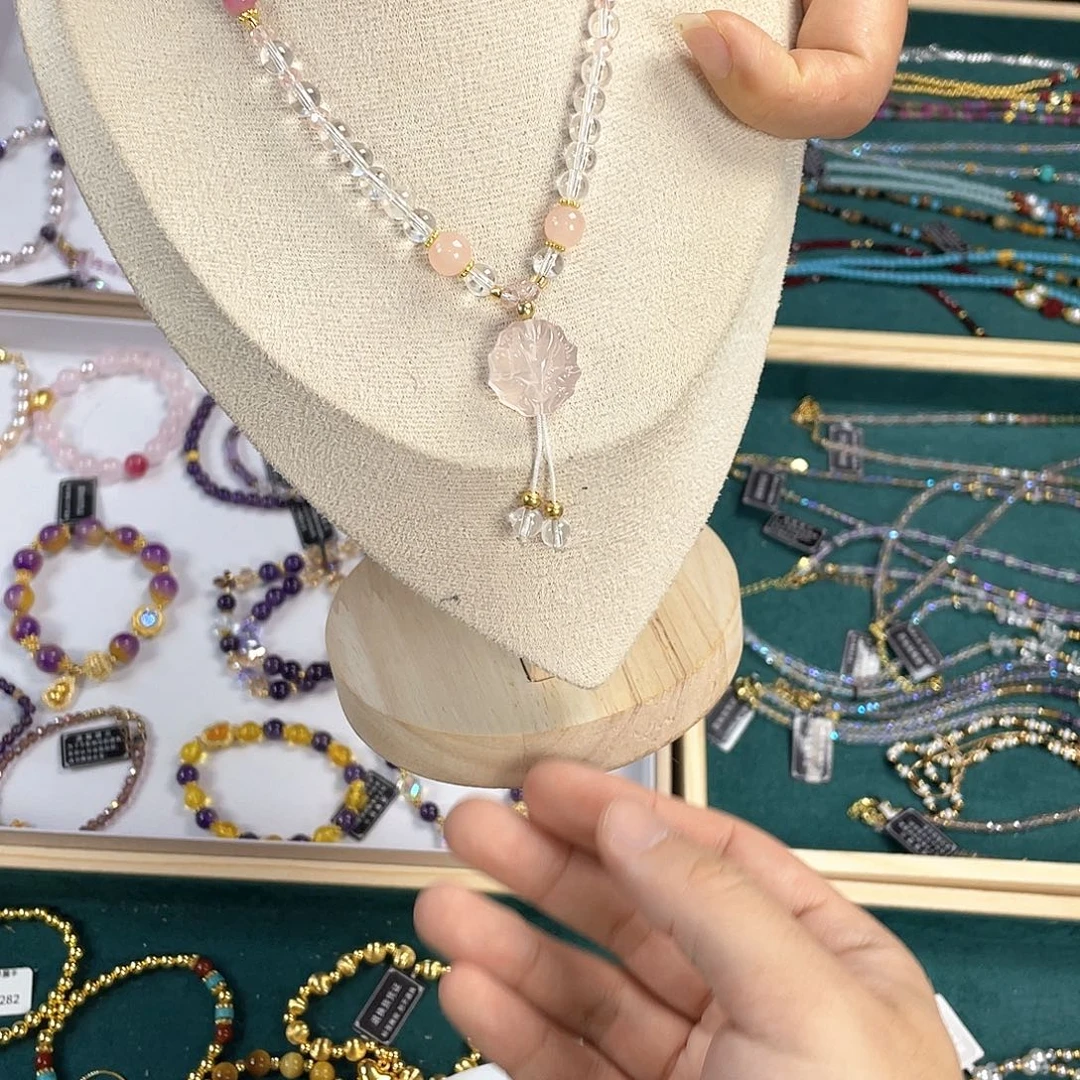 水晶手链银S925镀金镶嵌