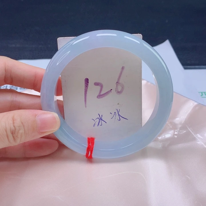 翡翠未镶嵌手镯圈口6162616161