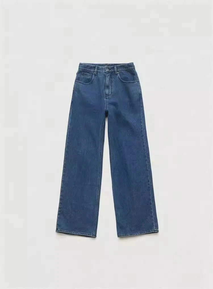 现货 八奶家 韩国东大门代购 2025春新款 气质直筒百搭牛仔裤