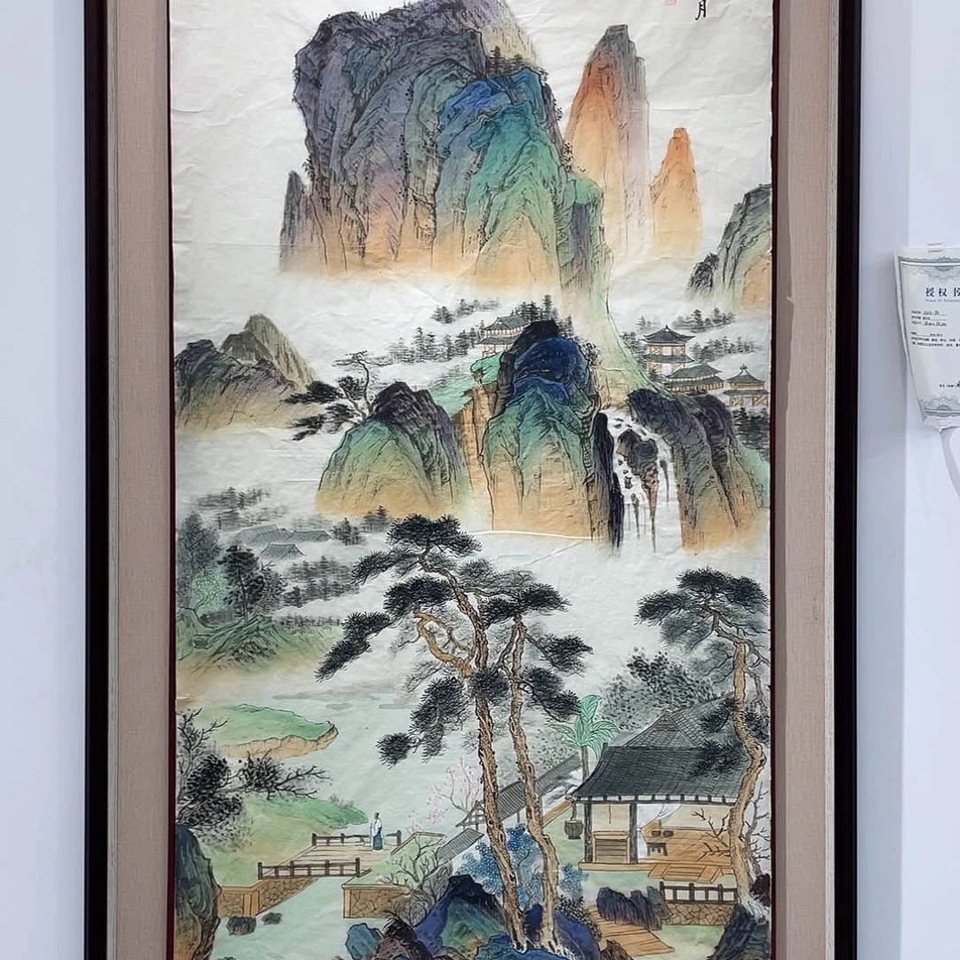 国画凌行志手绘作品