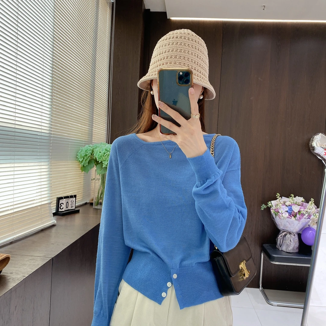 IMFLY金小金自制女装针织衫DYW8905欧若风春装春游出行衣服洋气女