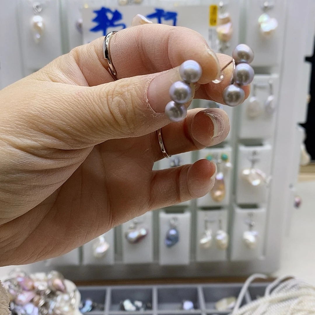 颈饰合金淡水珍珠