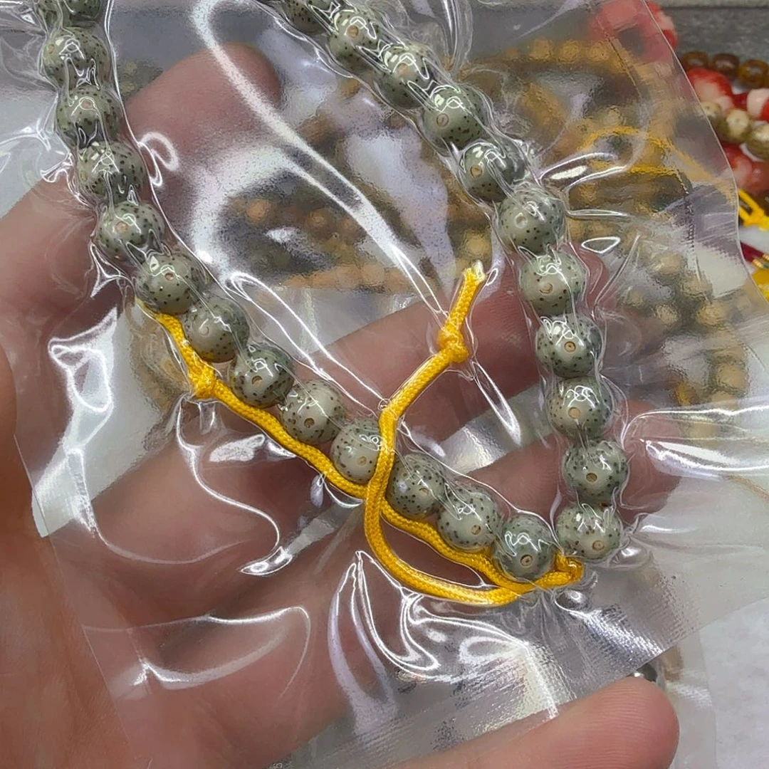 手串星月菩提3练手糯冰星月菩提0.8圆手持