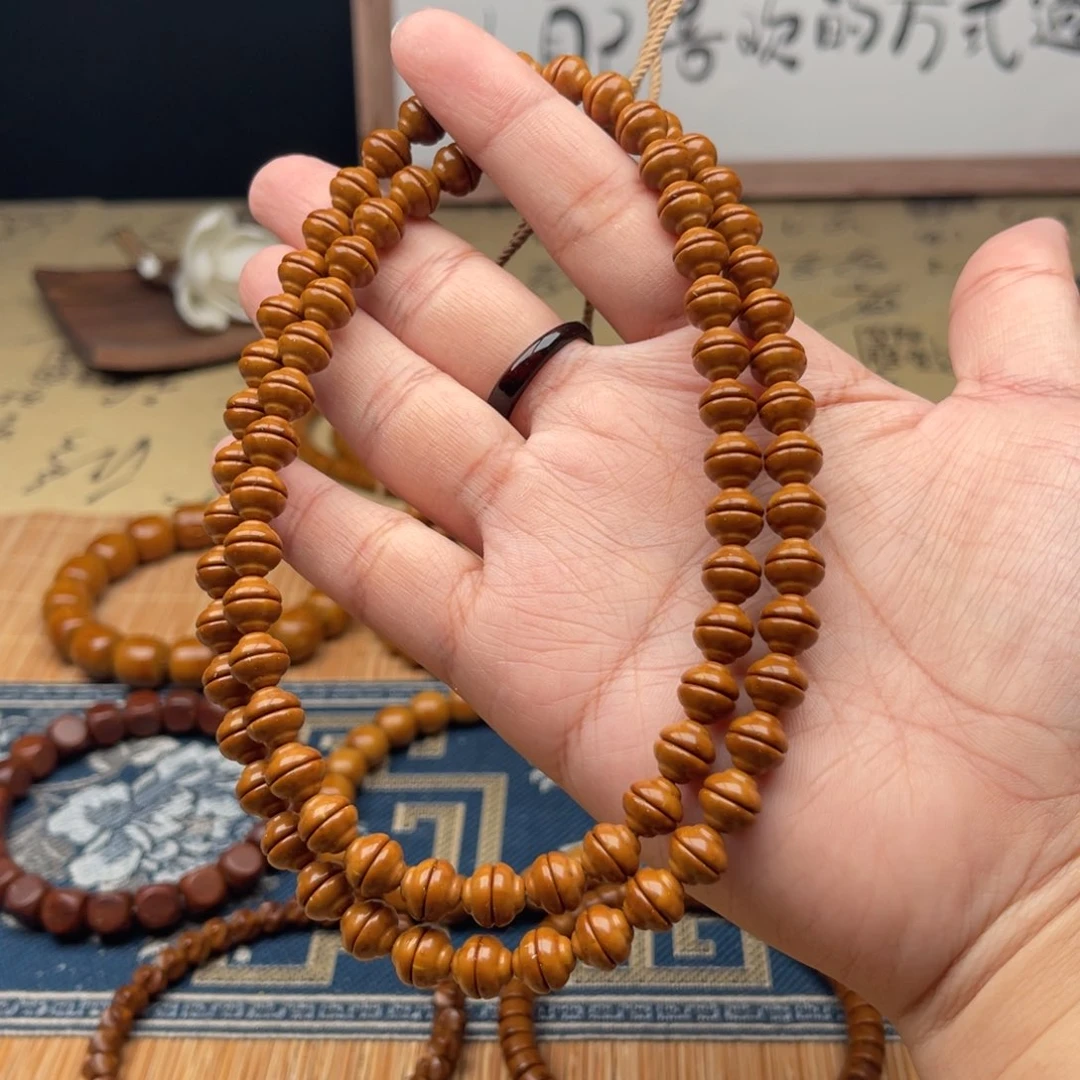 紫金鼠手串小****M纯肉金饭碗脖挂8