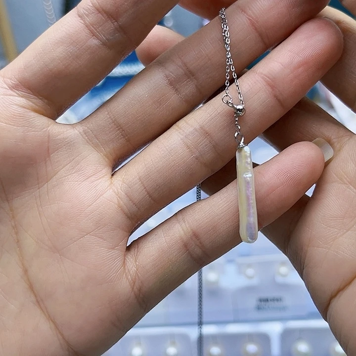 淡水珍珠胸饰银S925镶嵌怎****?