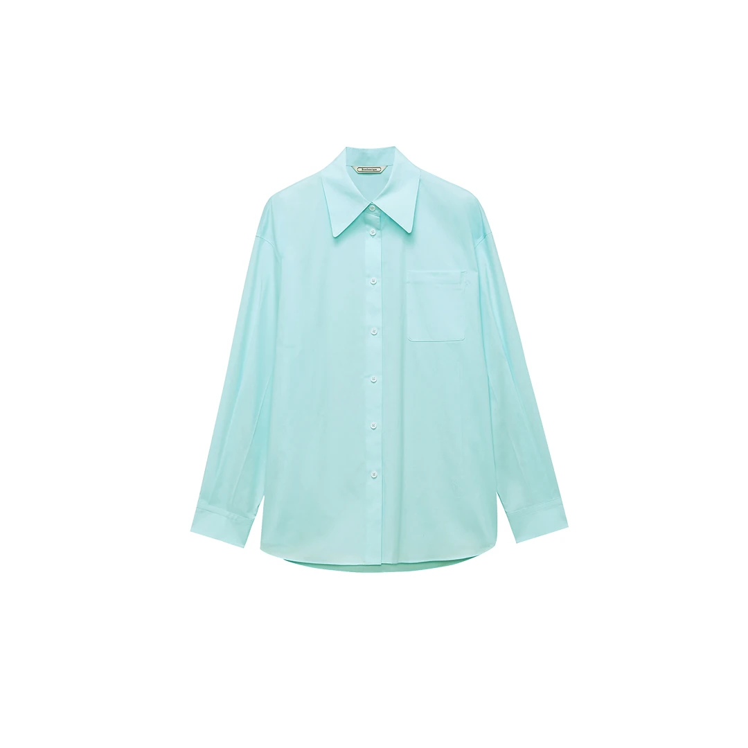 【粉丝专享】Bouthentique前片贴袋高密面料长袖衬衣224131N2C39
