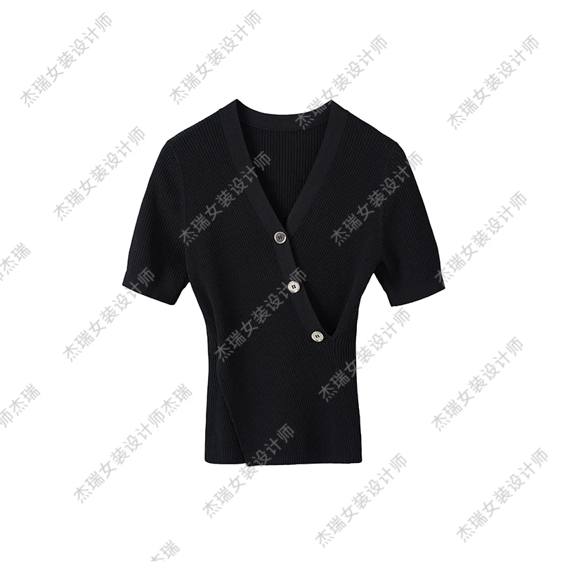 【中式老钱】2024短袖休闲背心针织衫时尚设计针织简约气质百搭