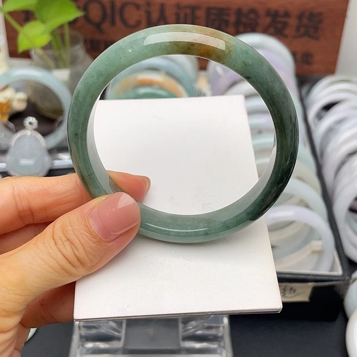 未镶嵌手镯翡翠57正圈