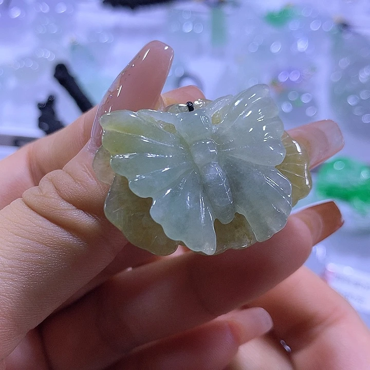 翡翠未镶嵌颈饰天然翡翠A货吊坠