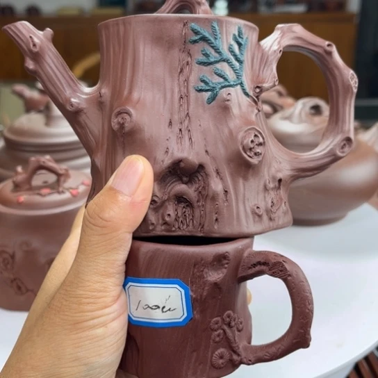 茶壶紫砂紫砂花茶