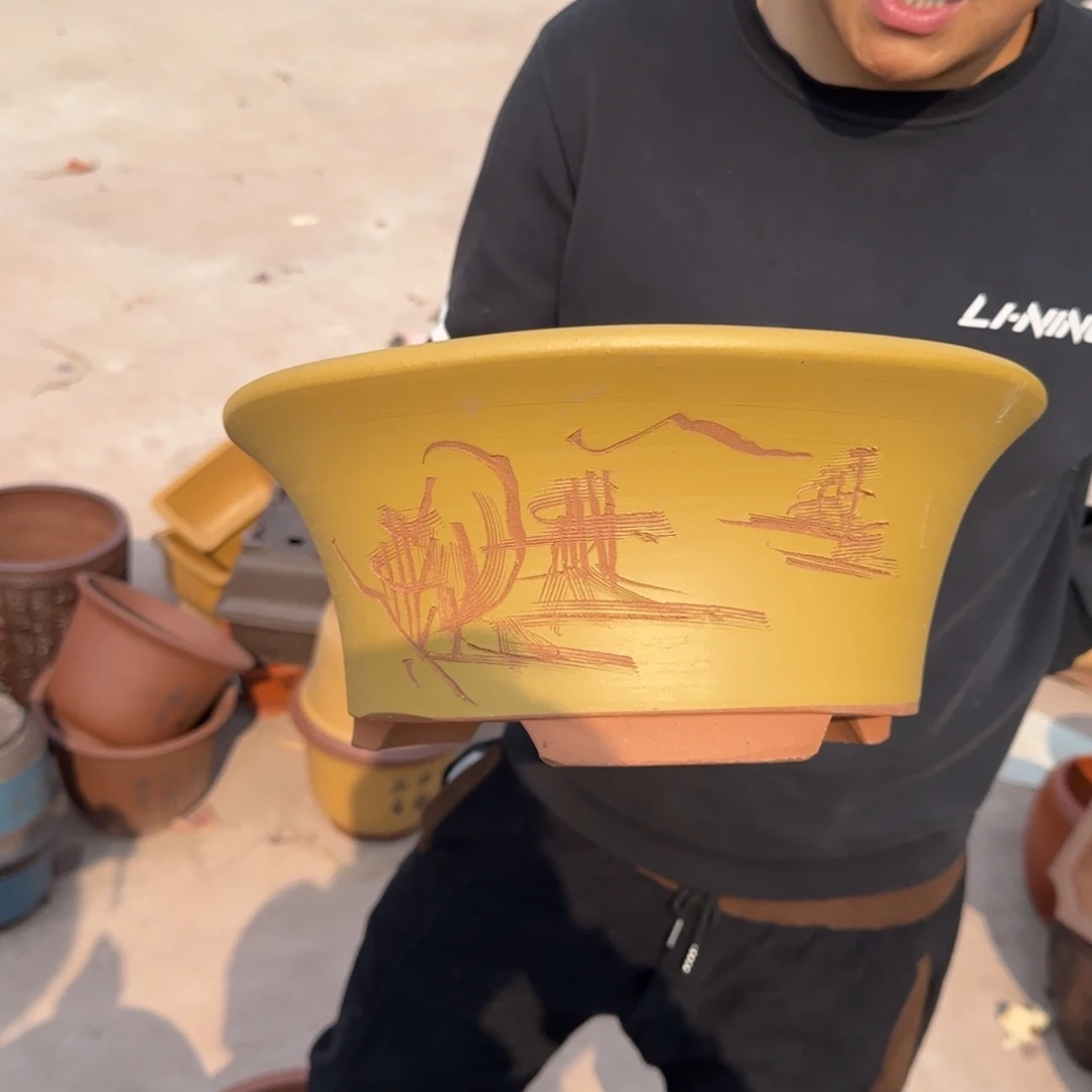 紫砂花盆口径33.14口径