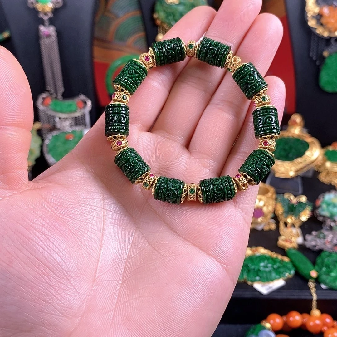 翡翠未镶嵌手链手链