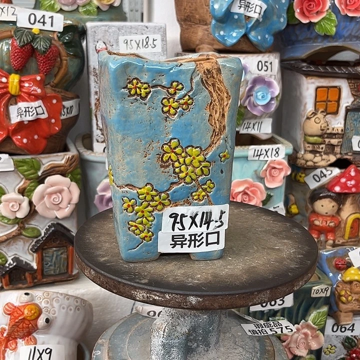 紫砂花盆粗陶材质多肉花盆