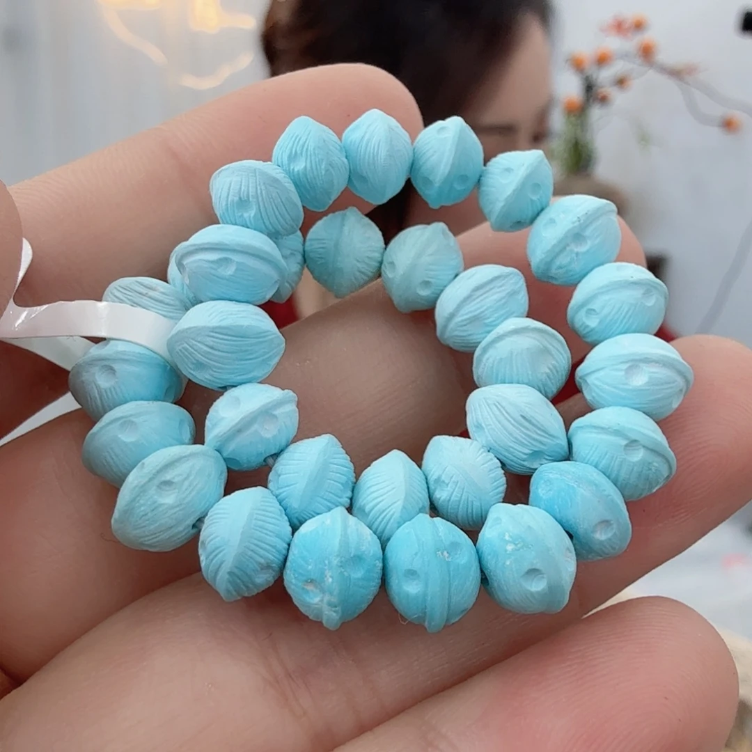 绿松石18K金镶嵌珠宝半成品