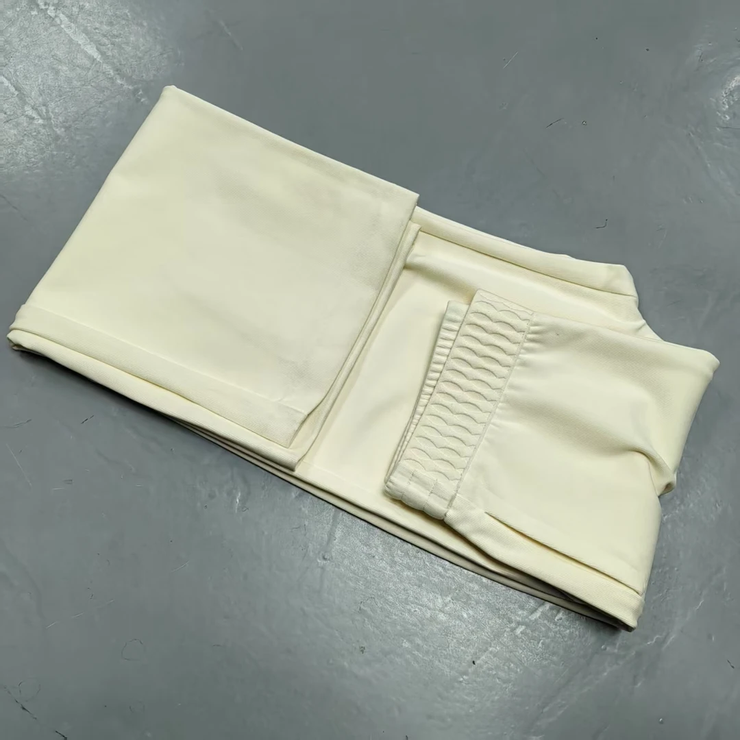 【南油玲姐】白色松紧休闲裤108005