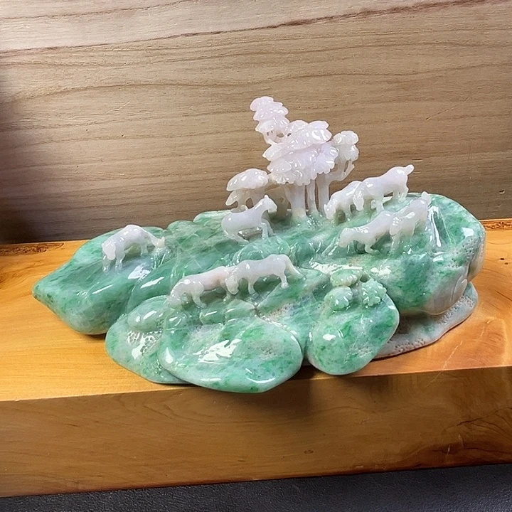 翡翠未镶嵌摆件翡翠