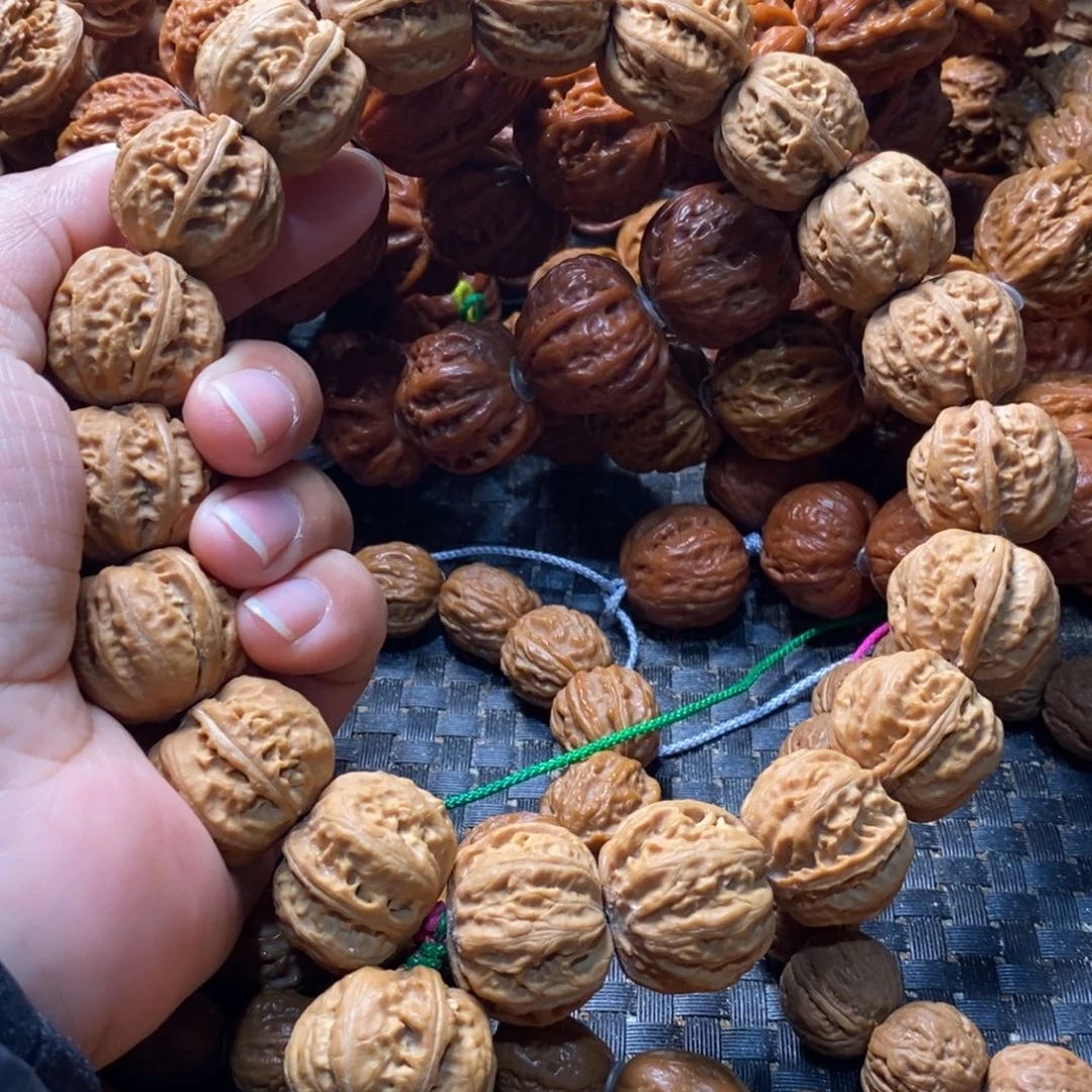 丢***怯文玩核桃吊坠磨盘京八棱