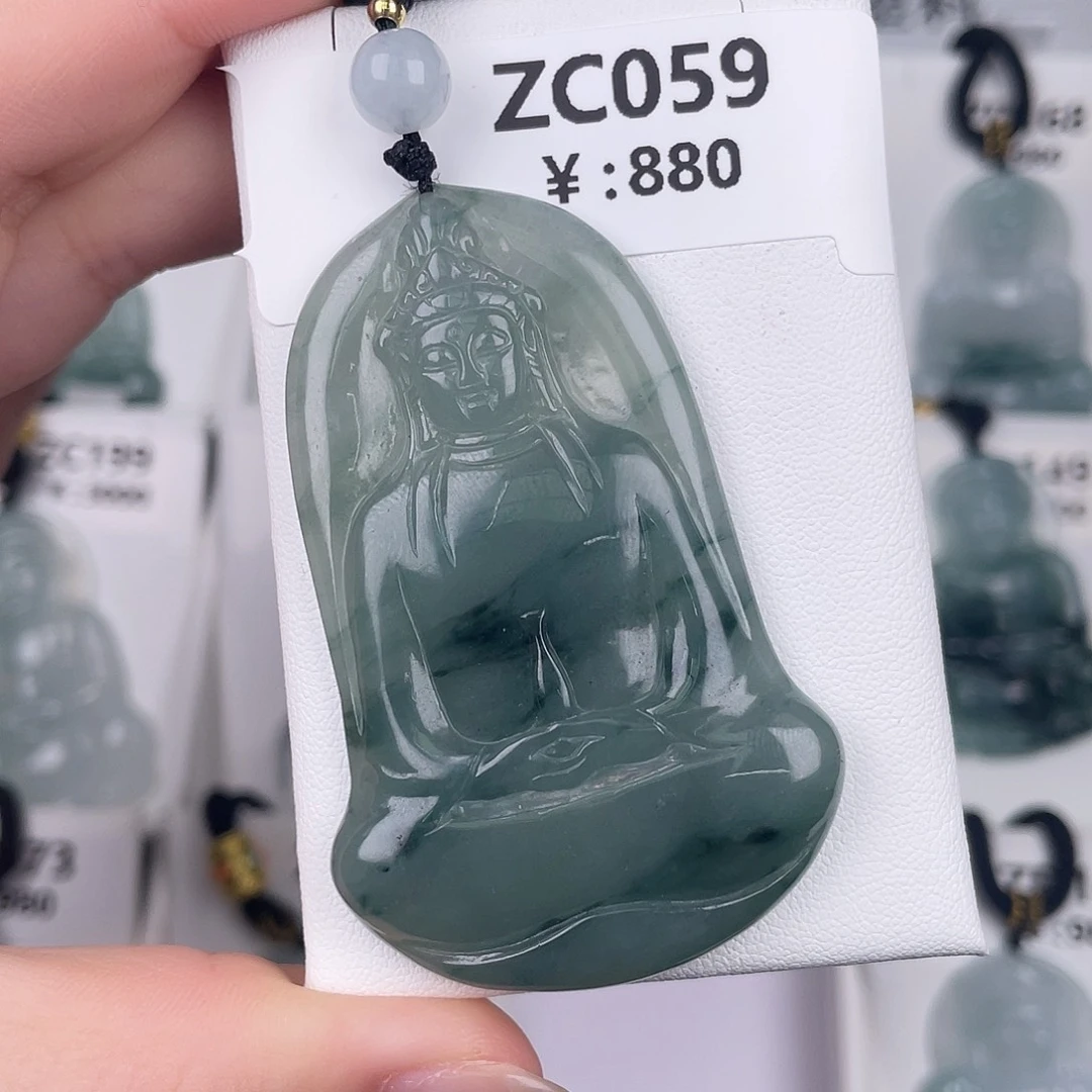 翡翠未镶嵌颈饰zc059