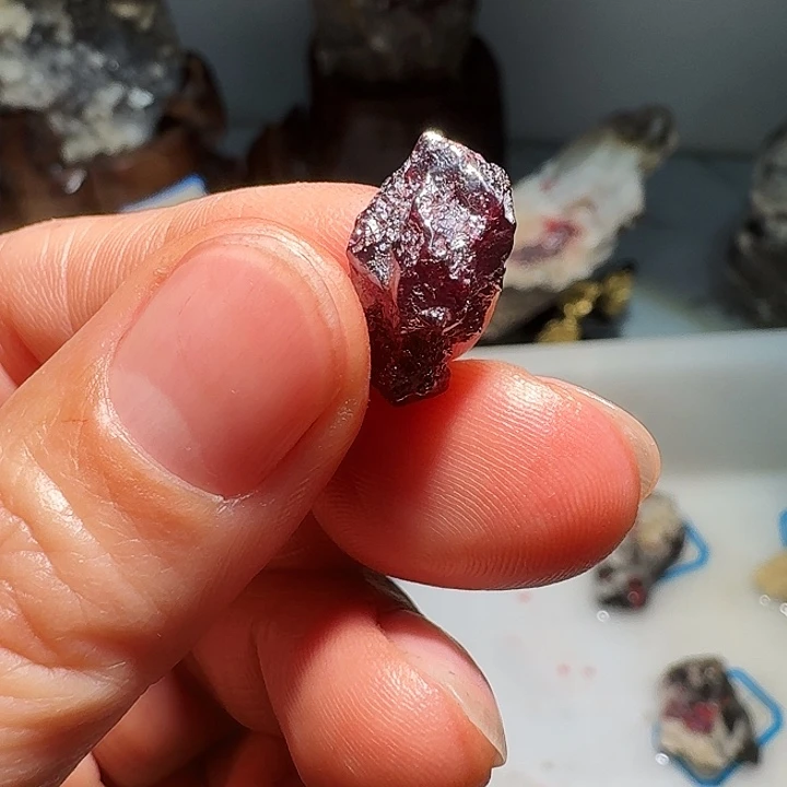 山***创天然辰砂天然朱砂原矿石4.7克