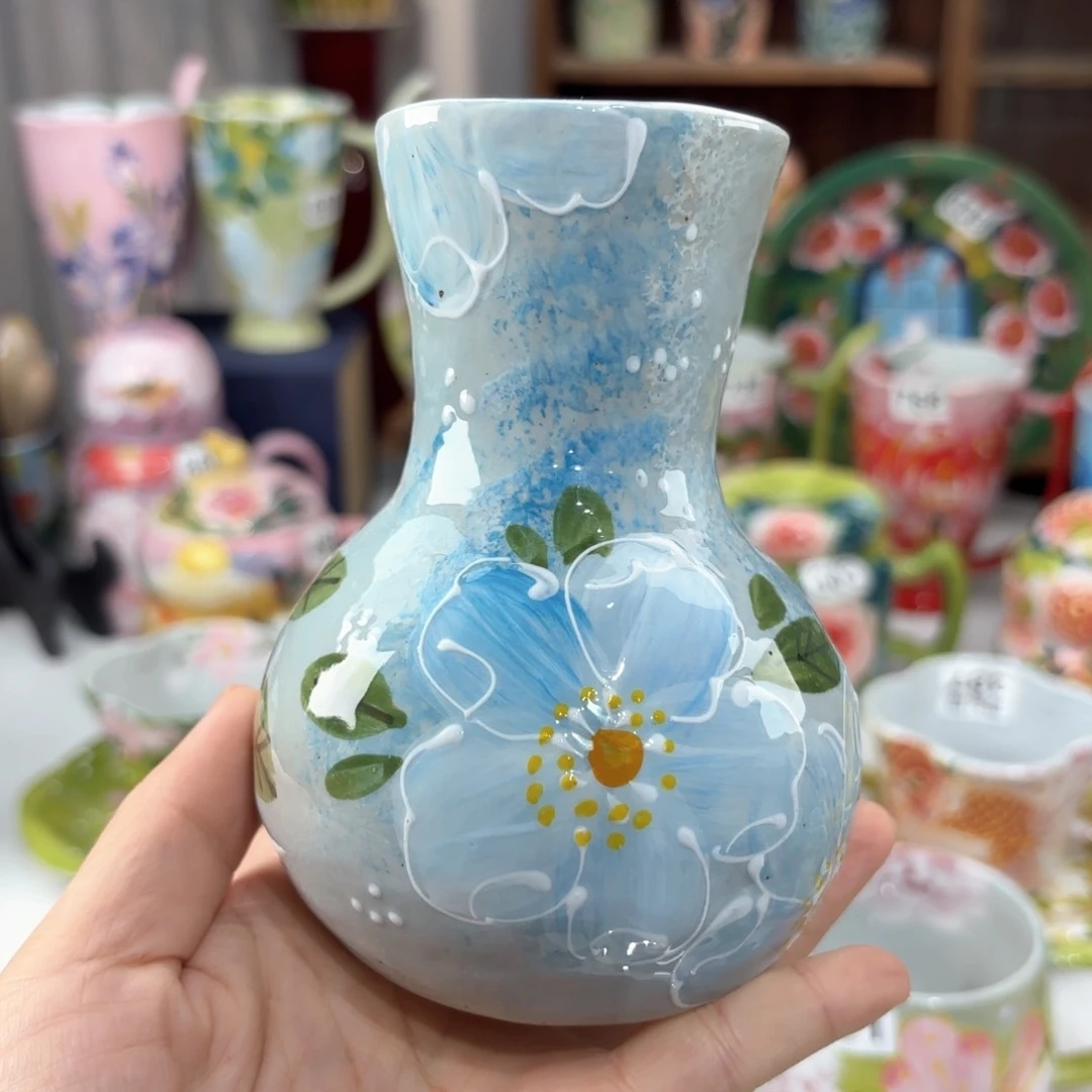 景德镇手绘高温釉下彩陶瓷茶具